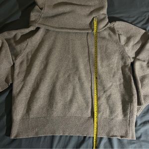 The Frankie Shop Womens Oversized Cowl neck Wool Blend Sweater Neutral Size M/L